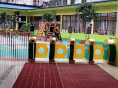 幼兒園定制測溫人臉識別閘機安裝案例